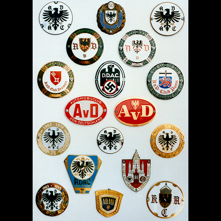 Display of  German badges