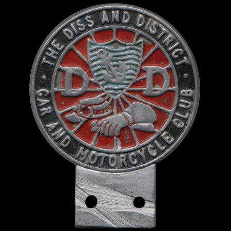 Diss & District Car & Motorcycle Club Car Badge
