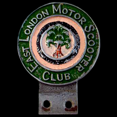 East London Motor Scooter Club Car Badge