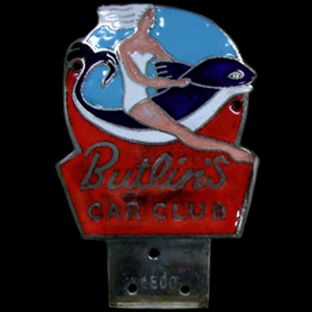 Butlins Car Club car badge
