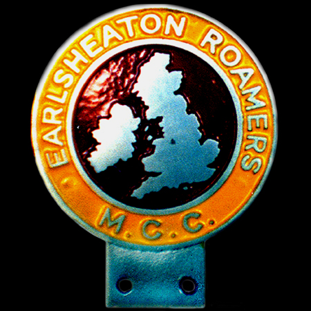 Earlsheaton Roamers Motor Cycle Club Car Badge