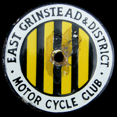 East Grinstead & District Motor Cycle Club Car Badge