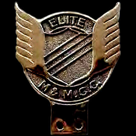 Elite Motor & Motor Cycle Club Car Badge
