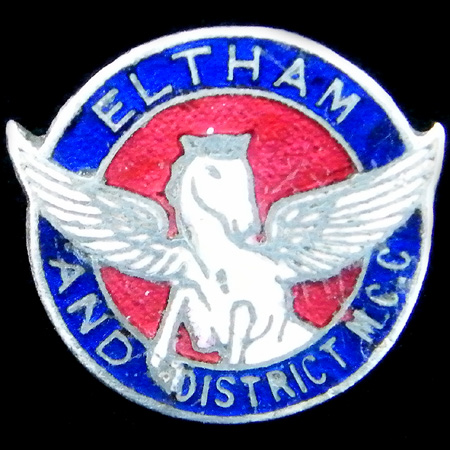 Eltham and District Motor Cycle Club Lapel Badge