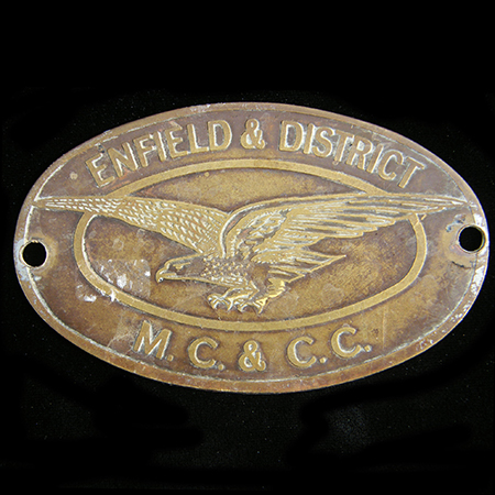 Enfield & District Motor Cycle & Car Club Car Badge