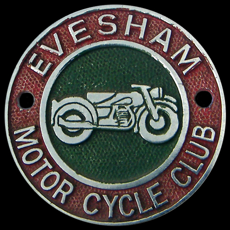 Evesham Motor Cycle Club Car Badge