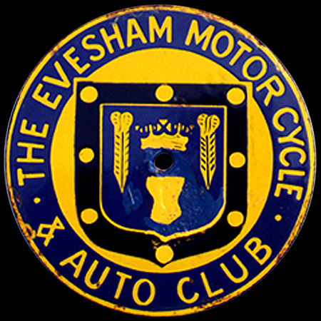 Evesham Motor Cycle & Auto Club Car Badge