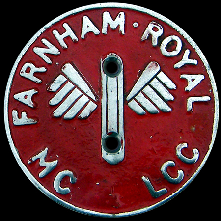 Farnham Royal Motor Cycle & Light Car Club Car Badge