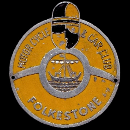 Folkestone Motor Cycle & Car Club Car Badge