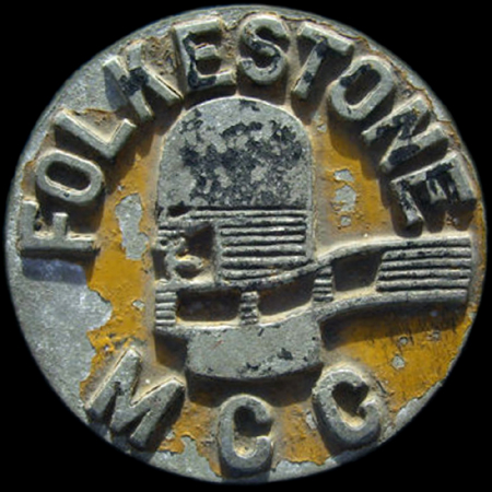 Folkestone Motor Cycle Club Car Badge