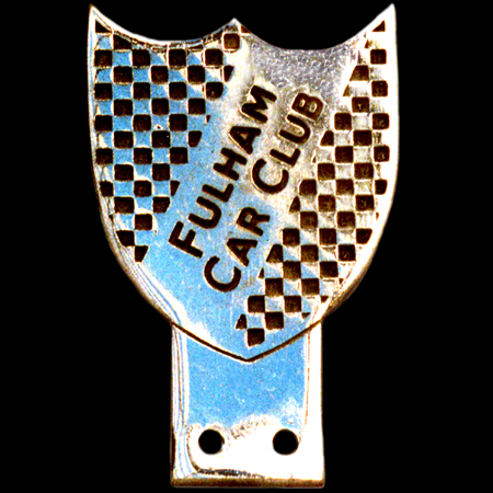 Fulham Car Club Car Badge
