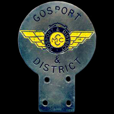 Gosport & District Motor Cycle Club Car Badge
