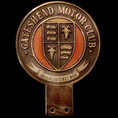 Gateshead Motor Club Car Badge