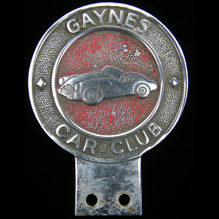 Gaynes Car Club Car Badge