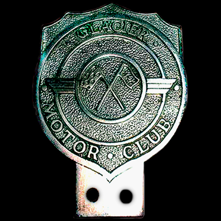 Glacier Motor Club Car Badge