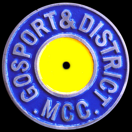 Gosport & District Motor Cycle Club Car Badge