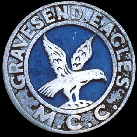 Gravesend Eagles Motor Cycle Club Car Badge