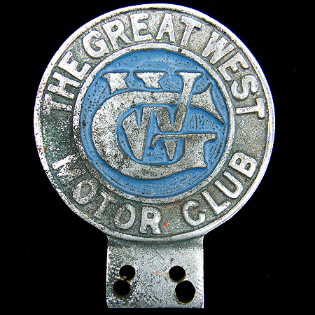 Great West Motor Club Car Badge