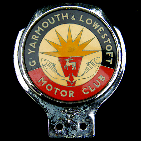 Great Yarmouth & Lowestoft Motor Club Car Badge