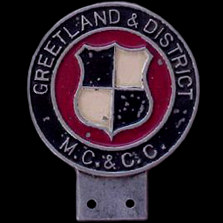 Greetland & District Motor Cycle & Car Club Car Badge