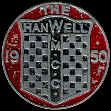 Hanwell (The) Motor Cycle Club Car Badge