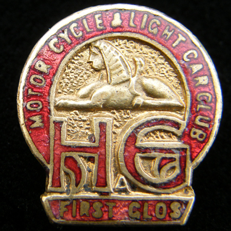 Home Guard First Gloucestershire Motorcycle & Light Car Club Lapel badge.