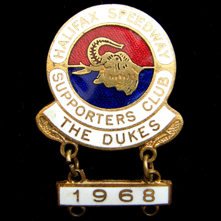 1968 Halifax Speedway Lapel Badge