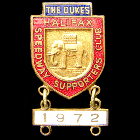 1972 Halifax Speedway Lapel Badge