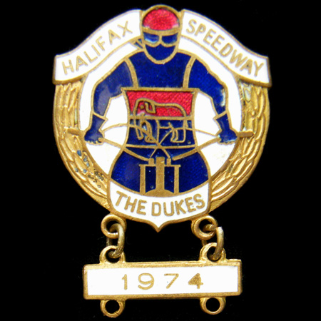 1974 Halifax Speedway Lapel Badge