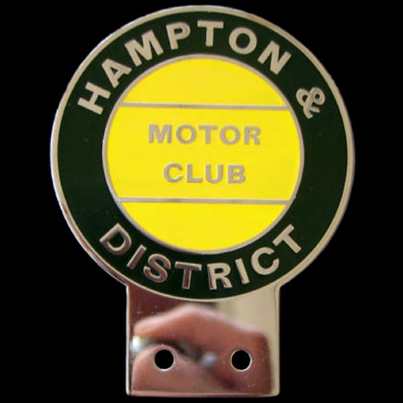 Hampton & District Motor Club Car Badge
