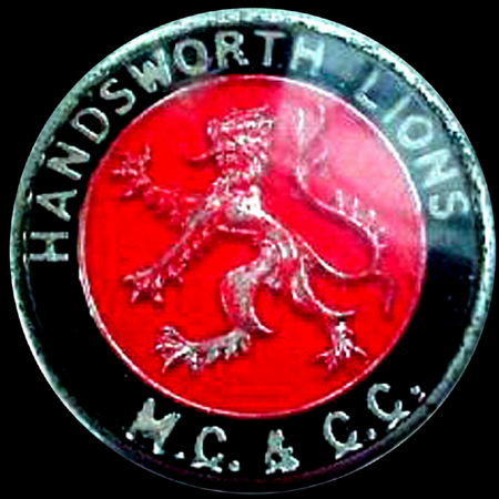 Handsworth Lions Motor Cycle & Car Club Car Badge