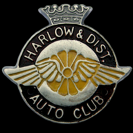 Harlow & District Auto Club Car Badge