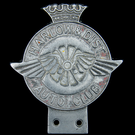 Harlow & District Auto Club Car Badge