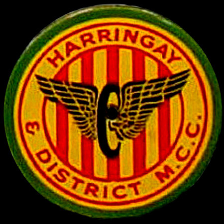 Harringay & District Motor Cycle Club Lapel Badge