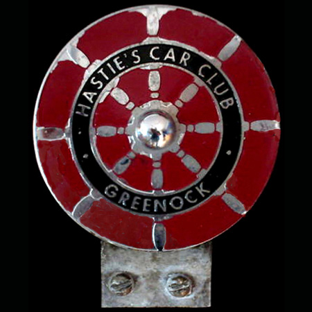 Hasties Car Club Greenock Car Badge