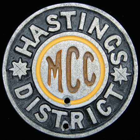 Hastings and District Motor Cycle Club Car Badge