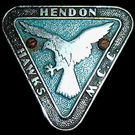 Hendon Hawks Motor Cycle Club Car Badge