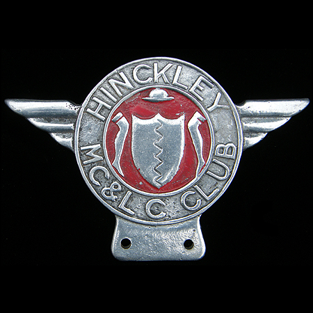 Hinckley Motor Cycle & Light Car Club Car Badge
