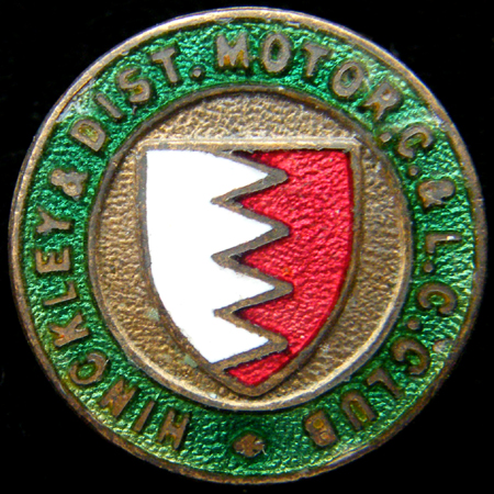 Hinckley Motor Cycle & Light Car Club Lapel Badge