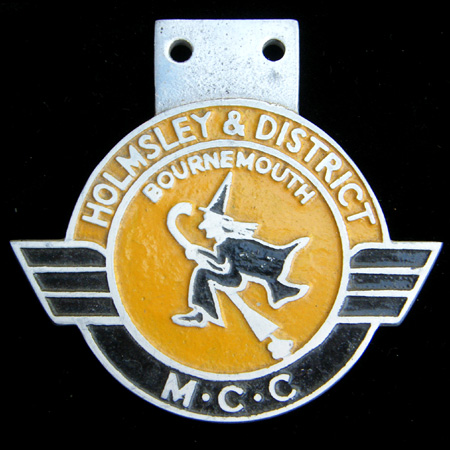 Holmsley & District Motor Cycle Club Car Badge