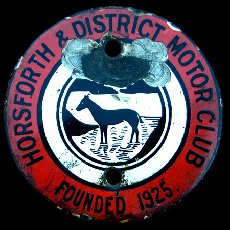 Horsforth & District Motor Club Car badge