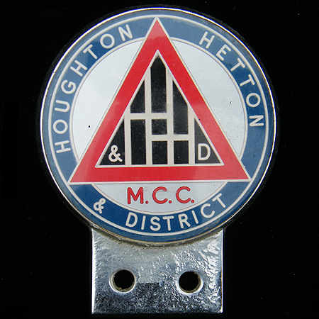 Houghton & Hetton & District Motor Cycle Club Car Badge
