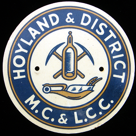 Hoyland & District Motor Cycle & Light Car Club Car Badge