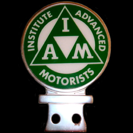 Institute of Advanced Motorists Motorcyclist Car Badge