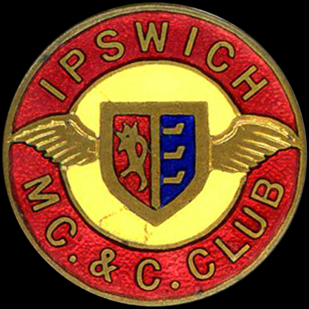 Ipswich Motor Cycle Club Car Badge