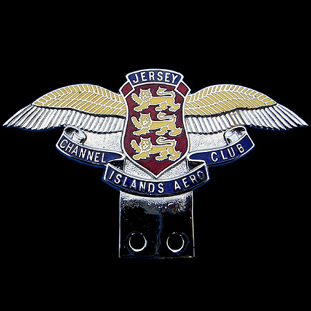 Jersey Channel Islands Aero Club  Car Badge