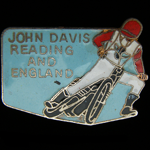 John Davis Speedway lapel badge