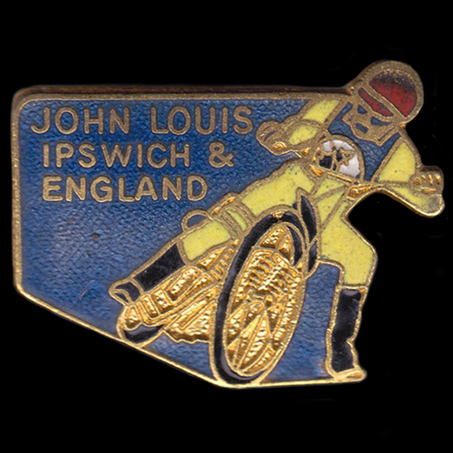 John Louis Speedway lapel badge