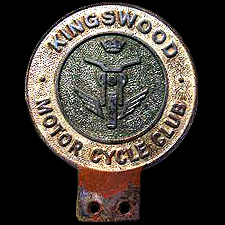 Kingswood Motor Cycle Club Car Badge