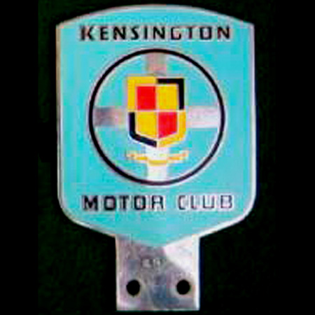 Kensington Motor Club Car Badge